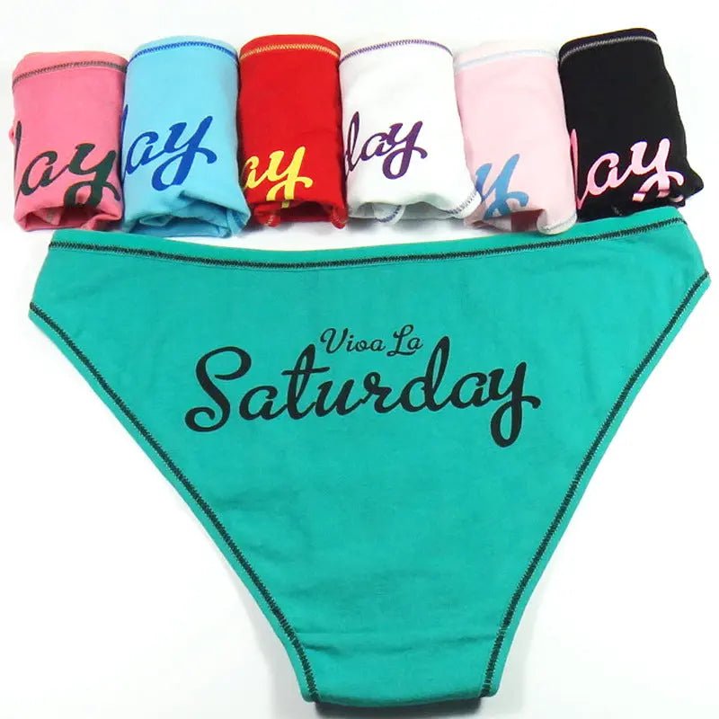 New women's underwear cotton, week pants women's briefs, cross-border e-commerce foreign trade wholesale - Alice Thong