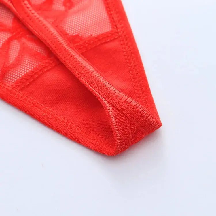 Women's Panties Lace Thong Flower Women's T-Back Low Waist Panties Underwear Sexy High Quality Eyelashes Heart Thong - Alice Thong