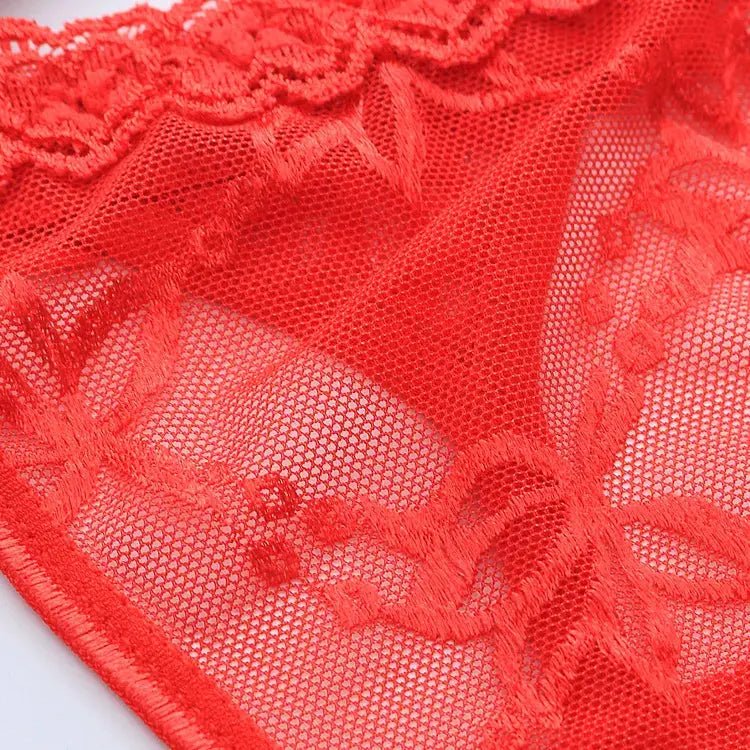 Women's Panties Lace Thong Flower Women's T-Back Low Waist Panties Underwear Sexy High Quality Eyelashes Heart Thong - Alice Thong