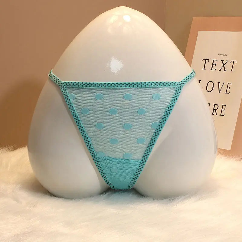 Japanese-style thong, candy-colored, mesh one-piece sexy panties for women. 我的商店