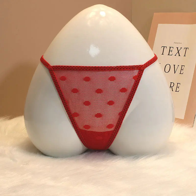 Japanese-style thong, candy-colored, mesh one-piece sexy panties for women. 我的商店