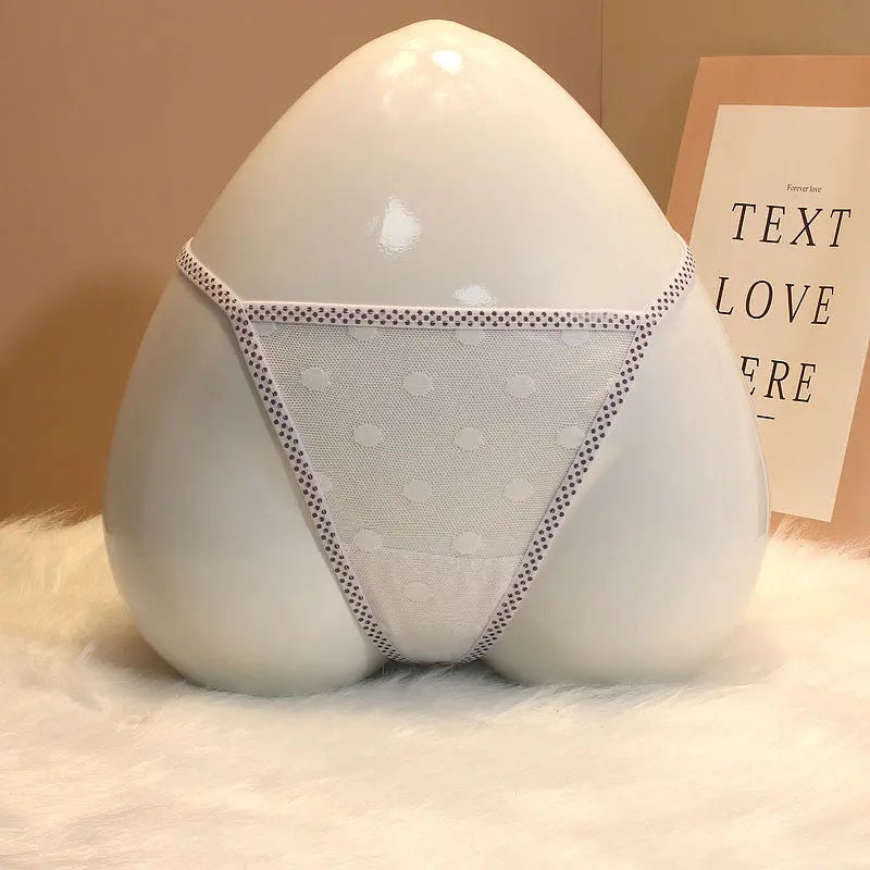 Japanese-style thong, candy-colored, mesh one-piece sexy panties for women. 我的商店