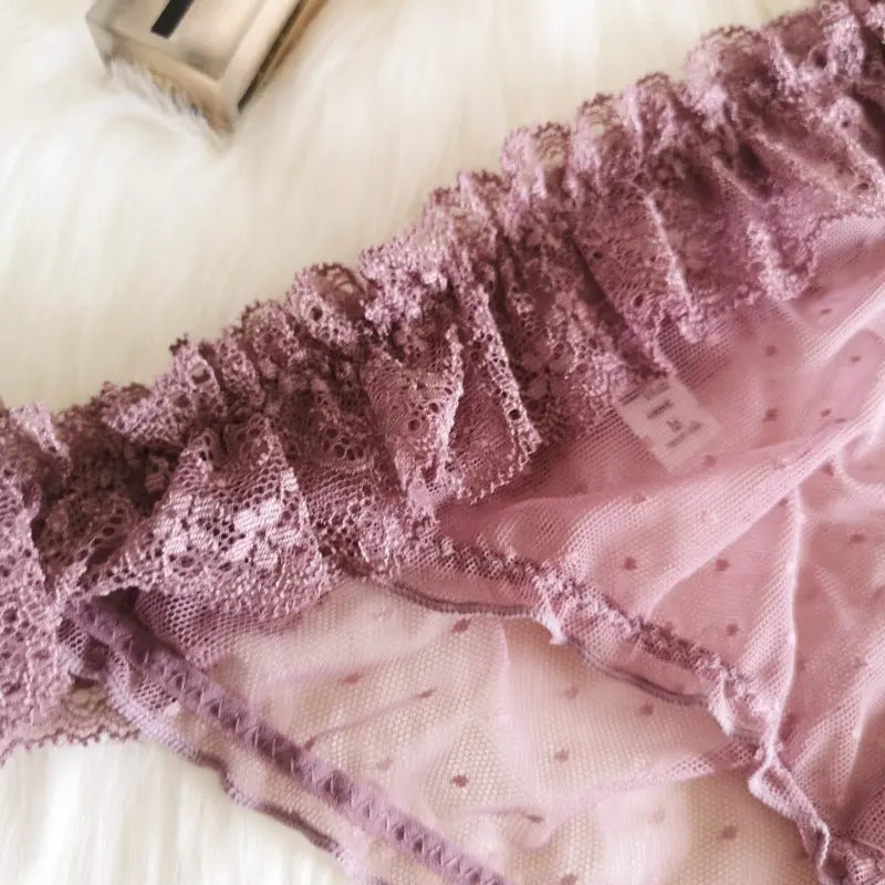 Multi-color, high-quality, lightweight and comfortable mesh lace panties for women - breathable briefs. 我的商店