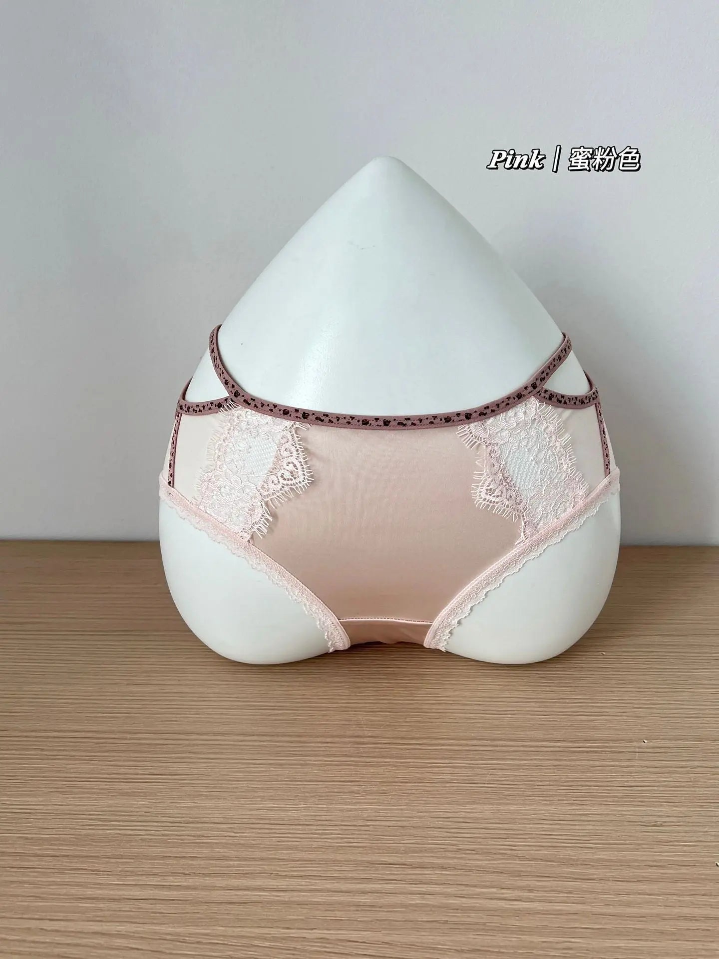 New Pure Desire Triangle Panties Seductive Mid-Waist Sheer Lace Thin-Woven Underwear for Women Alice Thong
