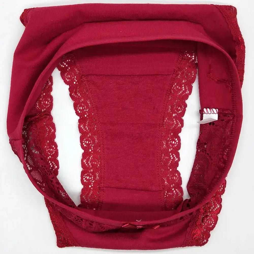 Women Underwear Cotton Sexy Lace Ladies Knickers Panties Low Waist Everyday Briefs 5 pcs/lot - Alice Thong