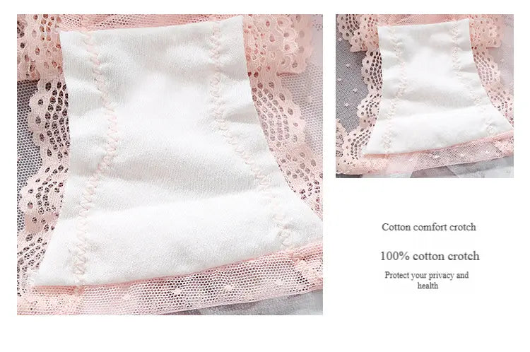 Sexy Lace Bow Tie Straps Comfortable Breathable High-Quality Japanese Sweet Girl Women's Briefs Alice Thong