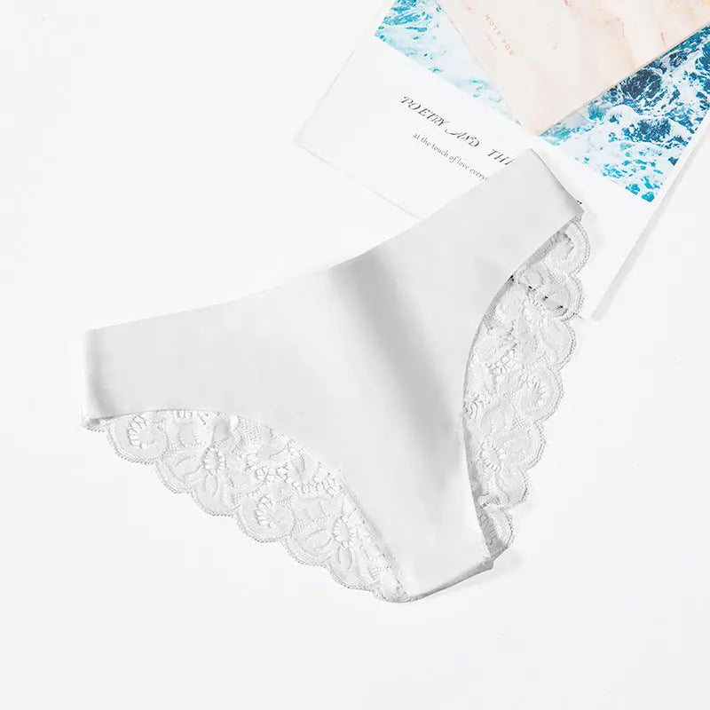 Summer new style women's sexy lace seamless women's underwear low waist solid color fashion briefs Alice Thong