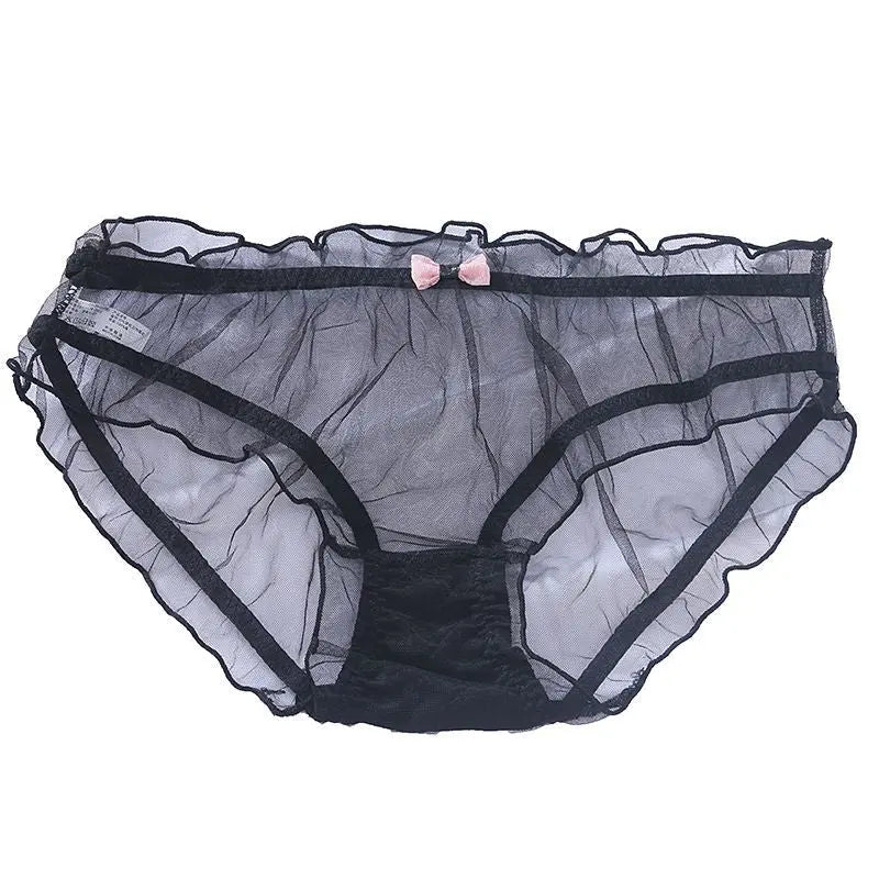 Summer thin lace underwear for women, transparent, breathable, pure cotton crotch, antibacterial triangle shorts Alice Thong